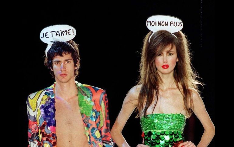 ''Yo te amo, yo tampoco'' 40 años después, es tema de un desfile de modas en París. La música ''viagra'' es perdurable. AFP /