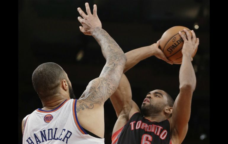 El Madison Square Garden es testigo de la victoria de Raptors. AP /