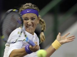 En sólo 67 minutos, 'Vika' termina con su rival sin dejarla responder. AP /