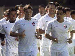 Los jugadores del Atlas siguen con sus entrenamientos previos al duelo ante Rayados. MEXSPORT /