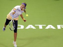 Victoria Azarenka sigue con vida en el torneo de Qatar. EFE /