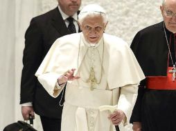 Imagen del Papa, durante la reunión que celebró con los sacerdotes de la diócesis de Roma. EFE /