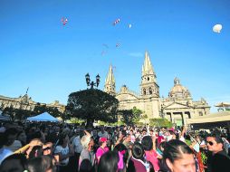 Celebración. Con una serie de actos oficiales, pero también espectáculos, Gualadajara festejó ayer el 471 aniversario de su fundación. EL INFORMADOR /