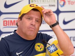 Miguel Herrera confía en que las Águilas saldrán a hacer un buen partido ante Toluca. MEXSPORT /