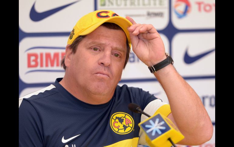 Miguel Herrera confía en que las Águilas saldrán a hacer un buen partido ante Toluca. MEXSPORT /