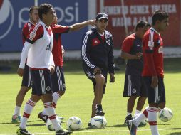 Benjamín Galindo (centro) espera que los rojiblancos puedan sacar la victoria del Cuauhtémoc. MEXSPORT /