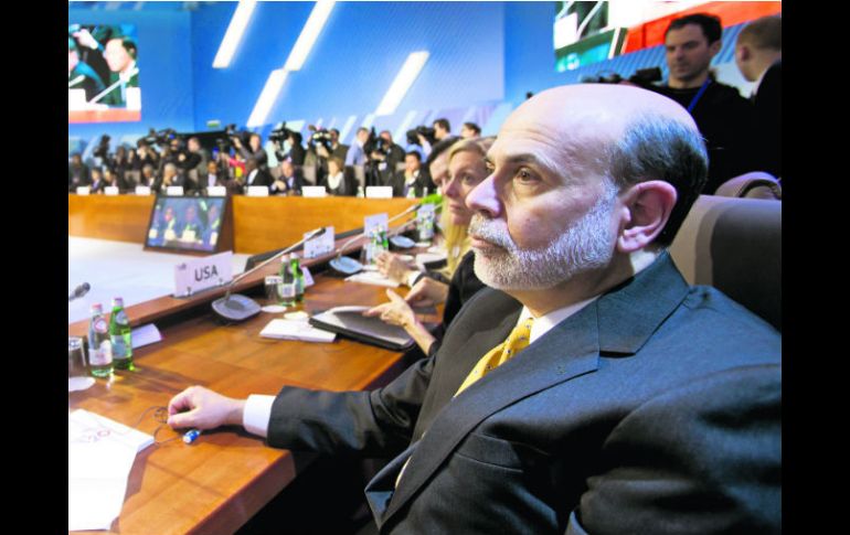 Ben Bernanke. El presidente de la FED apoyó al G-20 en la adopción de estrategias para reducir los déficit presupuestarios. AP /