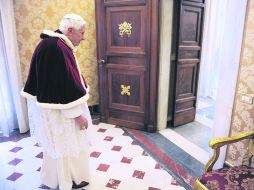 Benedicto XVI inició sus últimos ejercicios espirituales de Cuaresma como Papa. EFE /