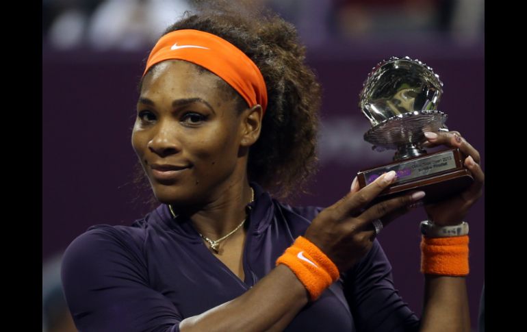 Serena, con 10,590 puntos, es la monarca del tenis mundial. AP /