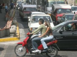 Tan sólo en Guadalajara, hace seis años había 22 mil 362 motocicletas menos. ARCHIVO /