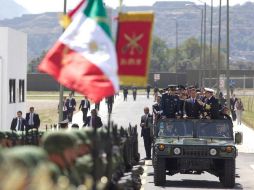 Peña Nieto en la conmemoración del Día del Ejército mexicano y el centenario de su existencia. ESPECIAL /