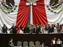 Aspecto de la sesión de hoy de la Cámara de Diputados. NTX /