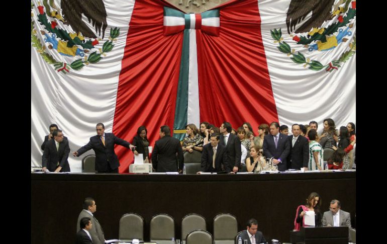 Aspecto de la sesión de hoy de la Cámara de Diputados. NTX /