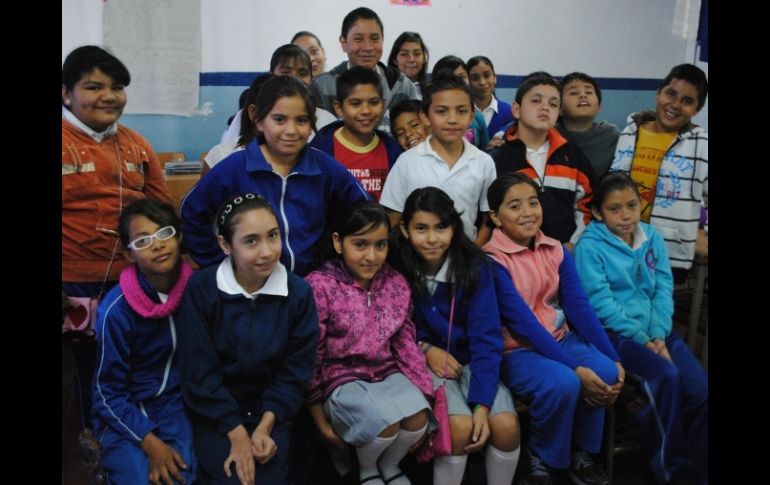 Alumnos del 6°A de la escuela federal Agustín Yáñez.  /