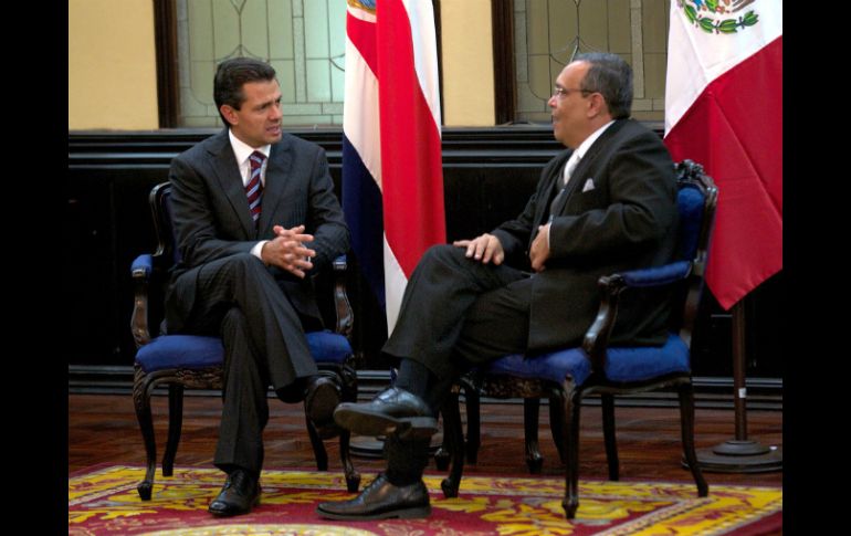 El Presidente se reunió con  el presidente de la Asamblea Legislativa de Costa Rica, Víctor Emilio Granados. NTX /