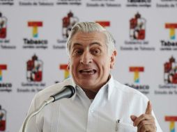 El gobernador tabasqueño da a conocer el monto de la deuda estatal. NTX /