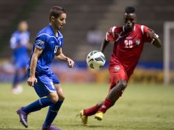 Acción del partido entre las selecciones de Panamá y Puerti Rico en el Premundila Sub-20 de la Concacaf. MEXSPORT /