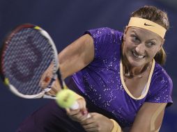 Petra Kvitova llega de manera sorpresiva a la final del torneo en los EAU. EFE /