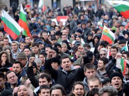 Se registraron marchas de protestas en más de 30 ciudades del país balcánico, el más pobre de la Unión Europea. EFE /