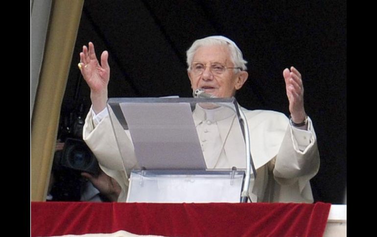 El Papa Benedicto XVI durante el Ángelus. EFE /