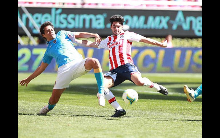 San Luis en el partido contra las Chivas del Guadalajara. ARCHIVO /