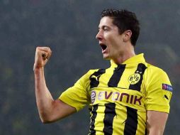 El delantero Robert Lewandowski tiene la corona del máximo goleador del Dortmund con 60 goles.  /