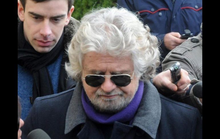 El cómico Beppe Grillo; convocante del ''voto de protesta'' en Italia. EFE /