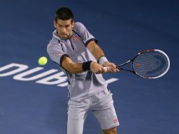 El serbio Novak Djokovic es triple campeón del torneo de Dubai. AFP /