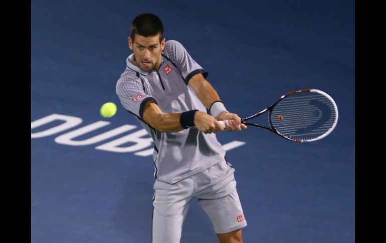 El serbio Novak Djokovic es triple campeón del torneo de Dubai. AFP /