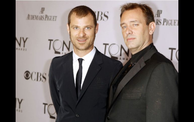 Matt Stone (i) y Trey Parker (d) los polémicos creadores del musical. ARCHIVO /