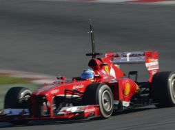 Alonso se ha mostrado satisfecho con el funcionamiento del F138 de Ferrari. ARCHIVO /