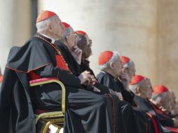 Varios cardenales asisten a última audiencia pública de Benedicto XVI. EFE /