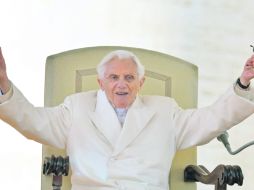 Benedicto XVI se despidió de la feligresía católica. ''Sentía que mis fuerzas disminuían y le pedí a Dios que me ayudara''. AFP /