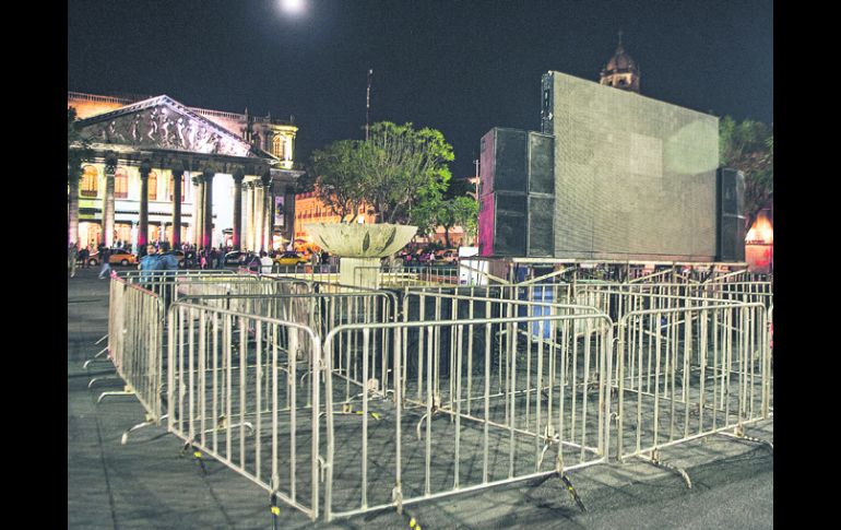 Para la ceremonia de toma de protesta del nuevo gobernador, la SVyT no ha dado detalles del operativo vial para el Centro Histórico. EL INFORMADOR /