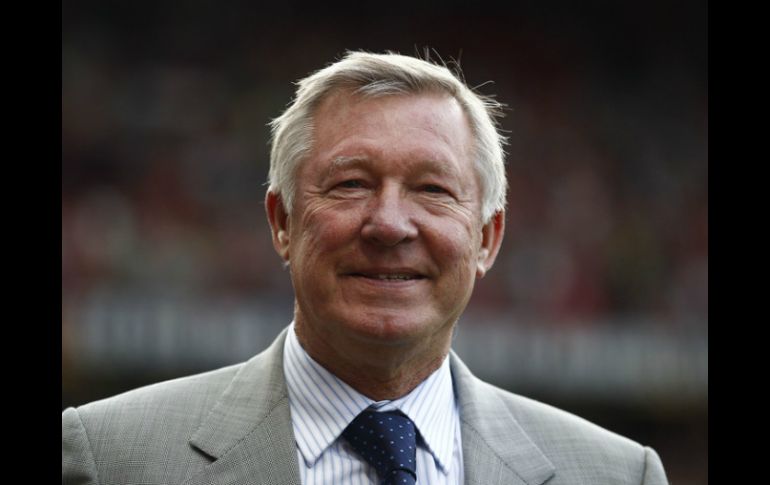 Alex Ferguson, entrenador del Manchester United, además de su futuro, el técnico habla de la estrategia en la que trabaja el equipo. ARCHIVO /