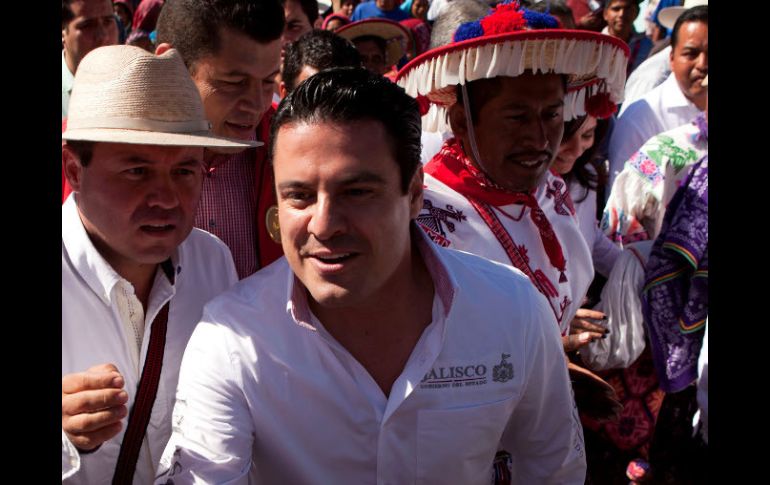 Este poblado vivió una jornada festiva a propósito de la visita del mandatario estatal.  /