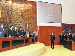 Toma de protesta. Sandoval se pronunció por mayor comunicación entre los poderes del Estado. EL INFORMADOR /