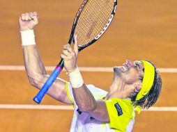 David Ferrer consiguió su victoria consecutiva número 19 sobre la arcilla del Abierto Mexicano que se celebra en Acapulco. AP /