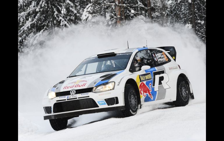 Sebastian Ogier ganó la última fecha del Mundial en suelo sueco. AFP /