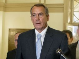 John Boehner llega al Capitolio para hablar con Obama. AP /