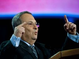 Ehud Barak habla durante la conferencia anual de la AIPAC. AFP /