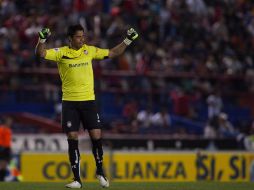 Talavera celebra el gol con el que Toluca regresa al camino de la victoria. MEXSPORT /