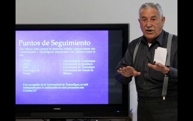 Gilberto Gómez Pliego, presidente de la Asociación de Recicladores de Plásticos Agrícolas Mexicanos.  /