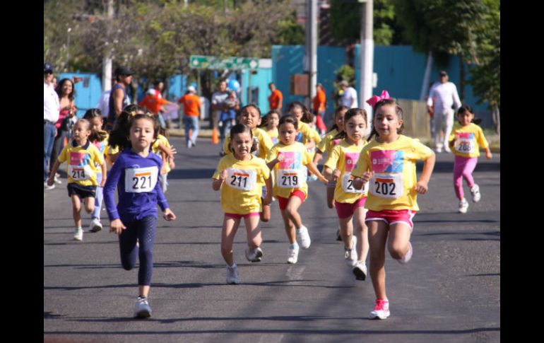 Niños y niñas de entre 3 y 14 años podrán participar en la carrera. EL INFORMADOR /