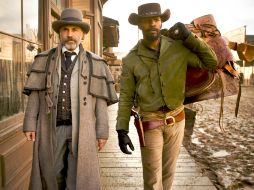 Christoph Waltz y Jamie Foxx en Django unchained, dirigida por Quentin Tarantino. AP /