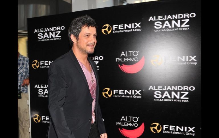 Alejandro Sanz llega a Buenos Aires con su gira musical. EFE /