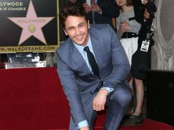 James Franco fue reconocido con una estrella en el Paseo de la Fama de Hollywood. AFP /