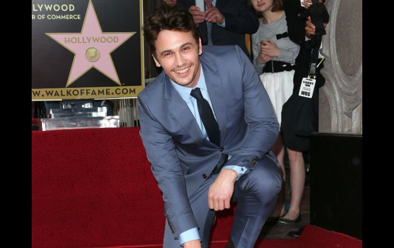 James Franco fue reconocido con una estrella en el Paseo de la Fama de Hollywood. AFP /