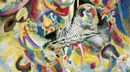 Fragmento del lienzo ''Fuga'' de Wassili Kandinsky. EFE /