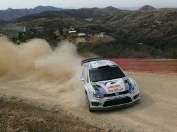 Sebastian Ogier se llevó la jornada del viernes en el Rally de México. AP /